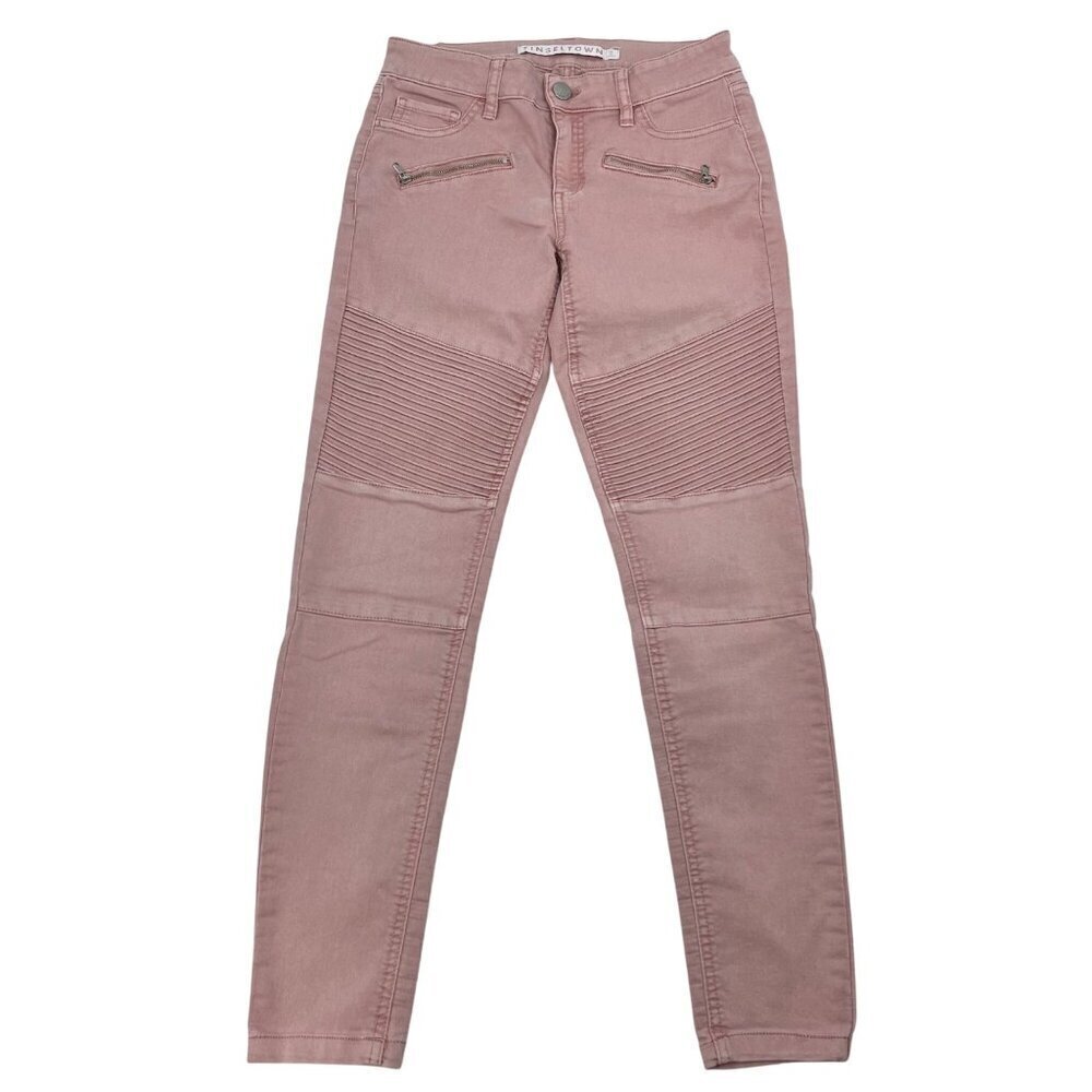 Tinseltown Skinny Ankle Jeans Blush Pink Low Rise Size 5 Juniors
